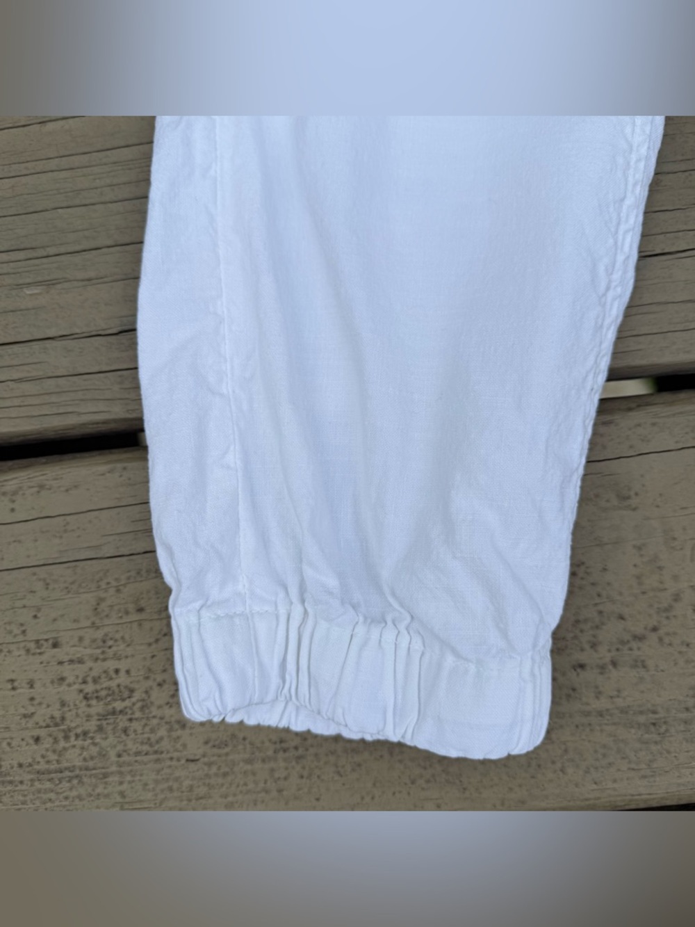 Frank & Eileen Jameson Utility Jogger Pants in White Italian Performance Linen 2 - Picture 8 of 16